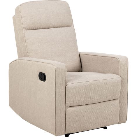 Asila Sessel Recliner mit Fußstütze beige.