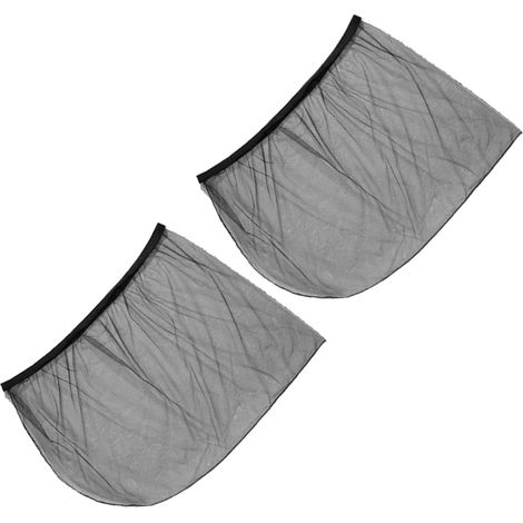 Pare-soleil auto 2 pièces en maille respirante, protection UV, rideaux de voiture pour camping et intimité, occultant lunette arrière (1/5)