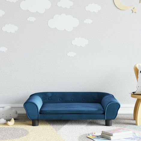 Canapé pour enfants,Canapé de Salon,Fauteuil Club bleu 70x45x26 cm velours DGBDF888670 (1/5)