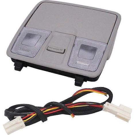 Ensemble de lampe de lecture de console de pavillon pour Hyundai Elantra GT I30 IX25 2012-2016, avec compartiment pour lunettes et carte, gris. (1/5)