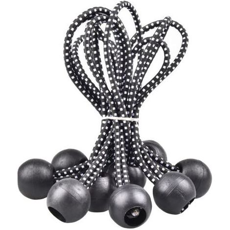 40 Stück elastisches Bungee-Seil, Bungee-Seil, Bungee-Seil mit Kugel, elastisches Bungee-Seil, Zelte, Campingbefestigungen, zahlreiche Outdoor-Anwendungen (15,5 cm) (1/5)