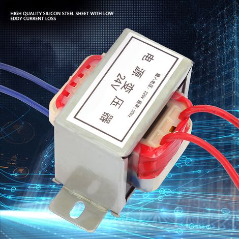 Transformateur de puissance isolé simple 220V-24V 12W 50Hz basse fréquence noyau type EI (1/5)