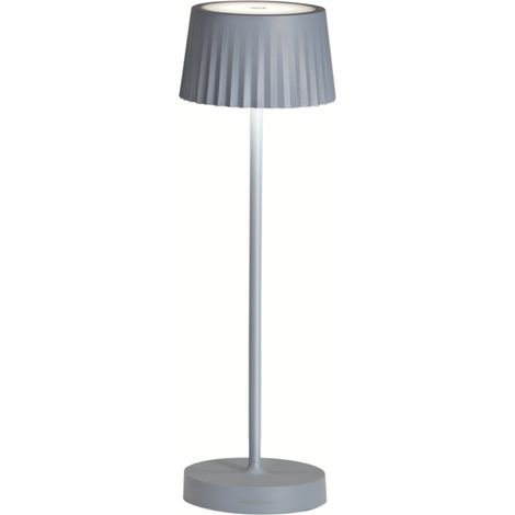Lampada da tavolo LED 12x38 cm senza fili ricaricabile USB touch MACAO Blu Avion (1/5)