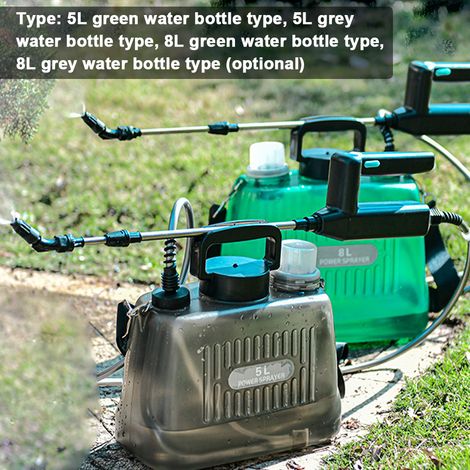Aspersor eléctrico de hombro para jardín, dispositivo de riego para plantas y flores, pulverizador, pértiga telescópica de longitud ajustable, herramienta agrícola multifuncional.