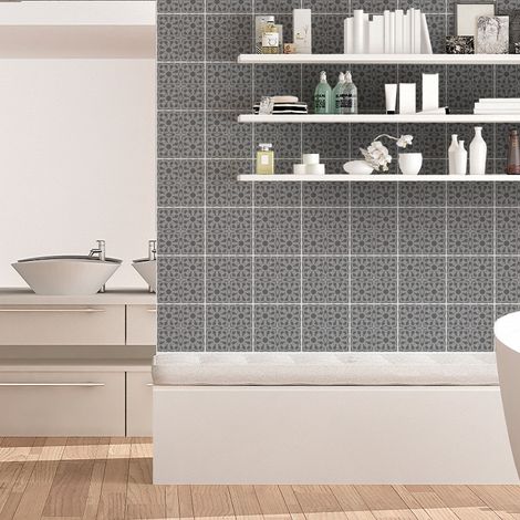 Sticker Mural Carrelage adhésif Cuisine Salle de Bain - 24 STICKERS CARRELAGES ORIENTAL AZEMMOUR - 24stickers10x10cm (1/5)
