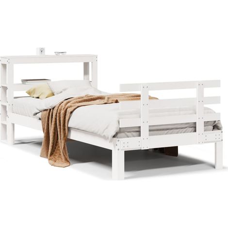 Maison Exclusive - Estructura de cama con cabecero sin colchón bl (1/5)