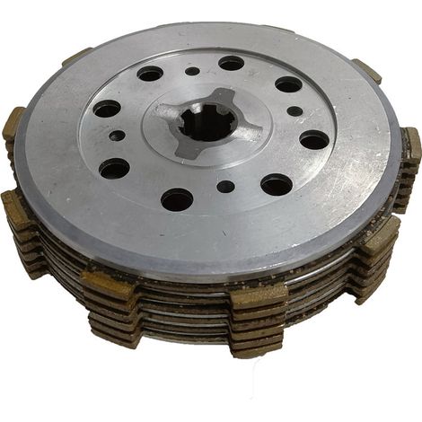 Motorcycle clutch drum, compatible with YAMAHA DT125 clutch assembly, DT clutch pressure plate and clutch disc. (1/4)