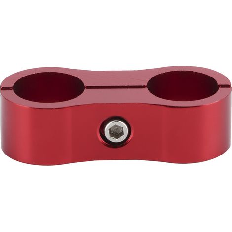 Collier de séparation pour durite 6AN, raccord en alliage d'aluminium rouge, pince de séparation pour ligne de carburant/huile/frein/gaz (1/5)
