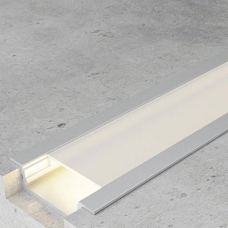 IluminaShop - Perfil Aluminio para Empotrar con Alas Fiao  2 metros (1/3)