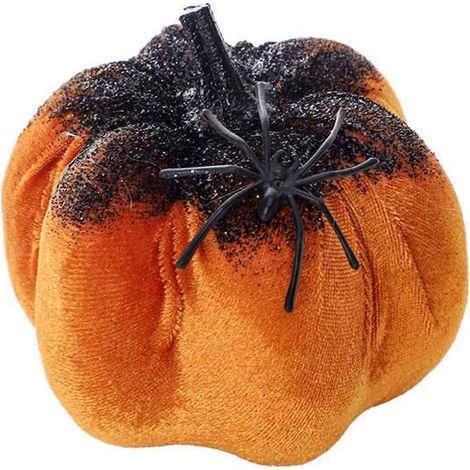 Ornement Halloween Araignée-Citrouille en Plastique Décoratif Suspension 22 cm Orange MLBQ (1/4)