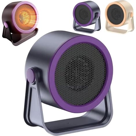 (Purple) Chauffage Portable 2026 – Mini Radiateur D'extérieur Et De Bureau, Petits Radiateurs Silencieux, Angle Librement Réglable À 90°, Chauffage sans Fil, for Bureau, Voiture Et Camping (1/5)