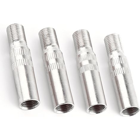 4 rallonges de valve de roue en métal pour voiture, camionnette, caravane (1/5)