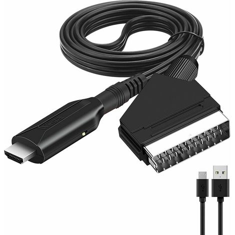 SCART-zu-HDMI-Konverter-Audio-Video-Adapter für HDTV/DVD/Set-Top-Box/PS3/PAL/NTSC-Netzteil (1/5)