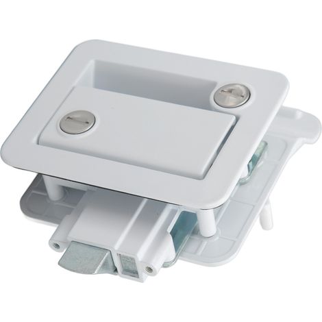 Verrous de porte pour camping-cars, sûrs, fiables, à réponse rapide et durables, pour caravanes, fourgonnettes et véhicules utilitaires (blanc). (1/5)