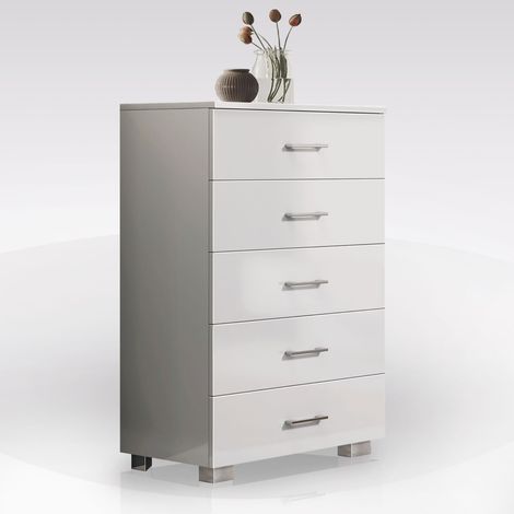 CASSETTIERA CM 60X44 H. 104 BIANCO LUCIDO (1/4)