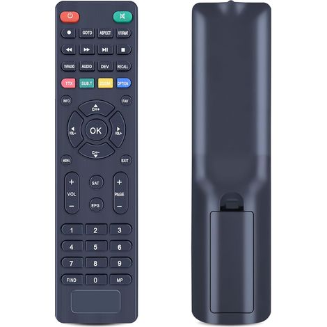 Télécommande de rechange pour récepteur satellite DSR585HD S KT1045 / HD FTA+, FTA-S, FTA S2 (1/5)