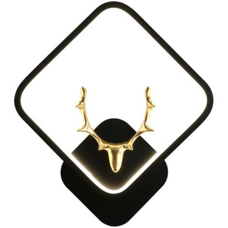 Applique murale carrée à LED pour intérieur, lumière blanc chaud, 12 watts, température de couleur 3000K, convient aux espaces de style moderne tels que les escaliers, les couloirs, les chambres et le (1/5)