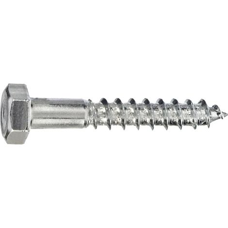Connex KL3142060 Vis a bois 6 pans galvanises 1000 g 12 x 60 mm (1/4)
