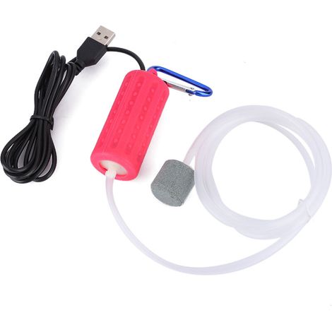 Rechargeable USB air pump for aquariums, quiet and easy to use. (1/5)