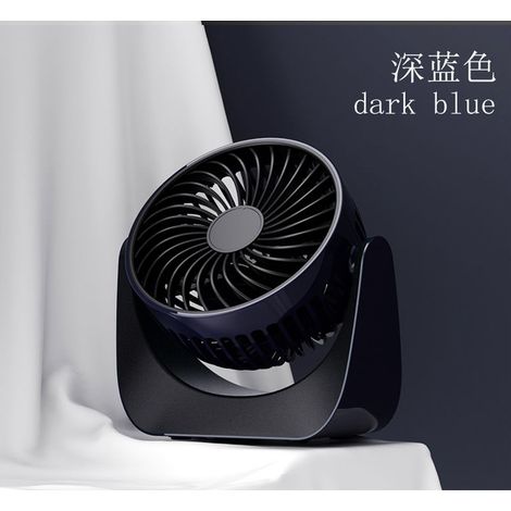 Ventilateur portable rechargeable silencieux, 1,5m câble inclus (Bleu Océan) (1/5)