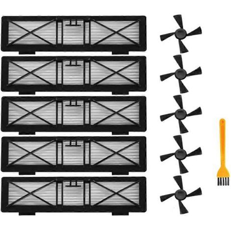 Pièces détachées pour aspirateur robot : filtre HEPA pour Neato Botvac série D (D3, D4, D5, D6, D7, D70), filtres de rechange et brosse latérale. (1/5)