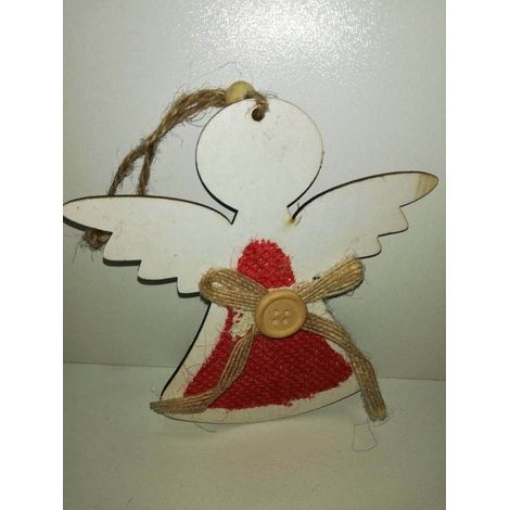 Angelo il legno bianco per albero di natale addobbi decorazioni natalizi da casa (1/5)