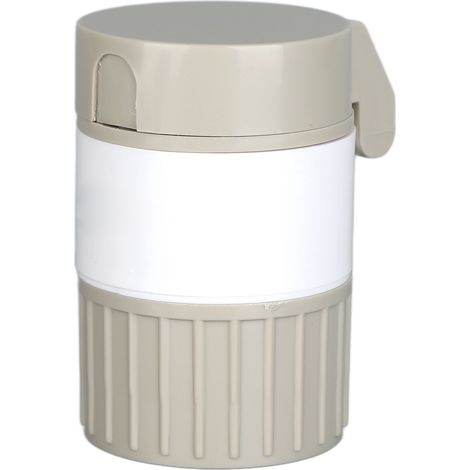 Boîte multifonction 4 en 1 pour couper et ranger médicaments, avec lame en acier inoxydable, conteneur de pilules pratique (1/5)