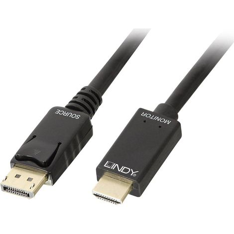 Cavo Lindy da DisplayPort a HDMI 10.2G, 5 m, 36924 (1/4)