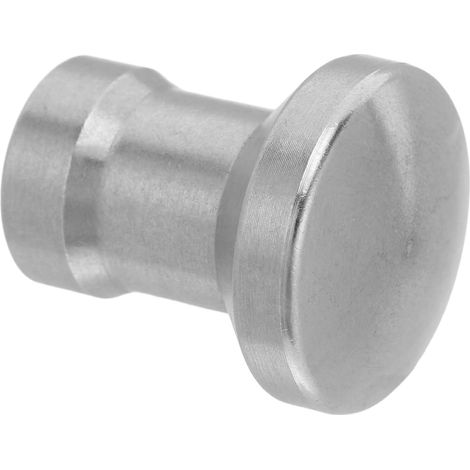Poignée de Cheminée en Acier Inoxydable Argenté 2,5x2,2x1,5 Cm Filetage 0,8cm Compatible Portes de Cheminée et Meubles Design Moderne pour Salle de Bain (1/5)