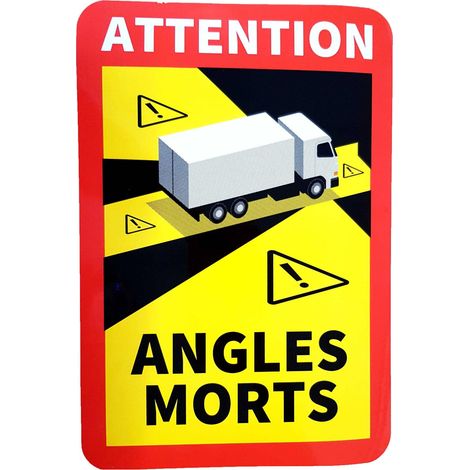 CONFEZIONE DI 3 ADESIVI PER ANGOLI MORTI, ADESIVI PER CAMION