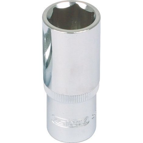 1 Douille longue 1/2'', 6 pans, 17 mm, Chromeplus, pour mécanique auto (1/3)