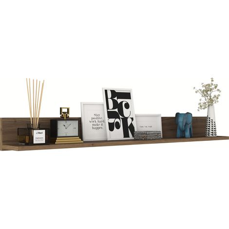 Mensola da parete, mensola portaoggetti Shelf Noce (1/5)