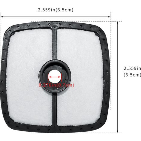SRM225 SRM210 HC150 A226001410 Air Filter Cartridge Filter Cotton Lawn Mower Accessories (1/4)