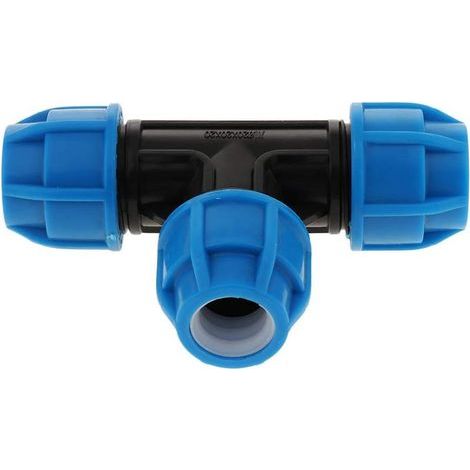 Raccord en T pour tuyau d'arrosage, raccord en plastique, raccord pour tuyau d'arrosage – 20 mm (1/5)