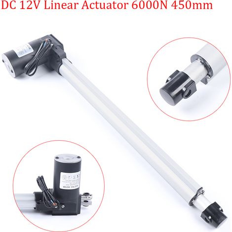 Actuador lineal con recorrido de 450 mm, motor de vástago de empuje de 12 V CC. Apto para mesas de televisión inclinables, camillas de masaje y sofás eléctricos. Actuador lineal (1/5)