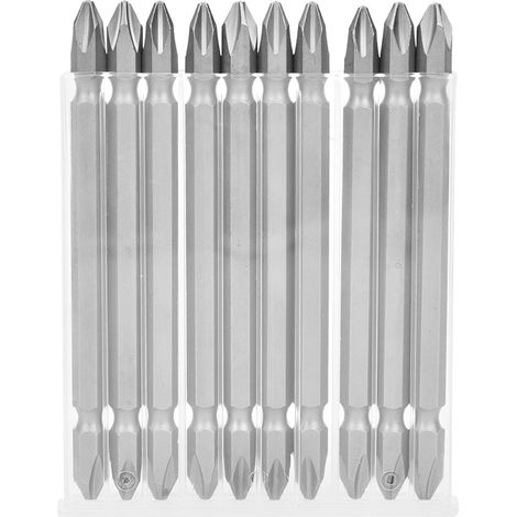 Embouts De Tournevis Électrique Double Tête - 100mm Longueur Haute Résistance Magnétique - Pour Perçage Et Vissage Intensif - Lot De 10 Pièces (1/5)