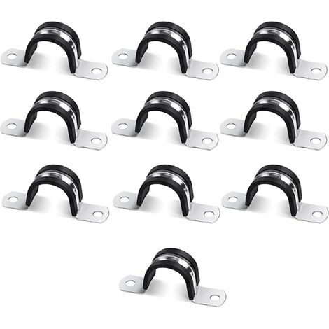 Colliers Serrage en U Acier Inoxydable Fixation Tuyau Plomberie (1/4)