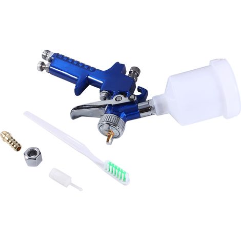 Pistolet peinture HVLP mini gravité basse pression buse 0,8mm réservoir 100ml aérographe air comprimé finition précise (1/5)