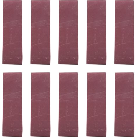 Ortviai Bande abrasive pour ponceuse à bande 533 x 75 mm, grain 400, aluminium oxydé, lot de 10 (1/5)