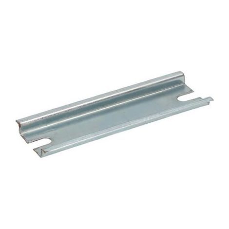 Rail DIN RS PRO 125mm x 35mm, Non perforé, Rail oméga en Acier ( Prix pour 1 )