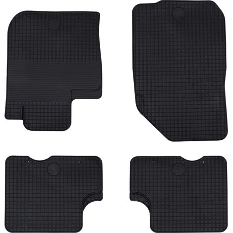 Car Mat 4 pcs Black suitable for DACIA DUSTER 2010-2017 Rubber vidaXL