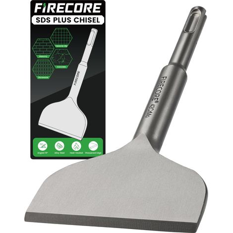 Burin SDS Plus, Burin Plat de 165 × 75 mm, Burin Carrelage en acier spécial 42CrMo, Conçu pour L'enlèvement de Carrelage, Burin Plat SDS Adapté au SDS Plus Marteau Perforateur (1/5)