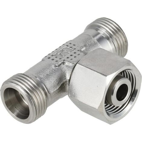 Racor en T ajustable 12S acero inox. PH HYDRAULIK ETS12SSS (1/2)