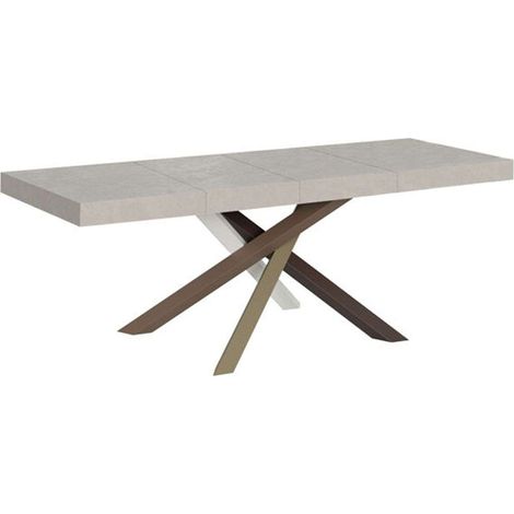 Tavolo allungabile 120/380x90 cm Volantis Premium cashmere gambe multicolore 4/C (1/3)