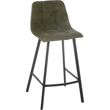 Chaise de Bar Matelassée "Kent" 95cm Vert (1/5)