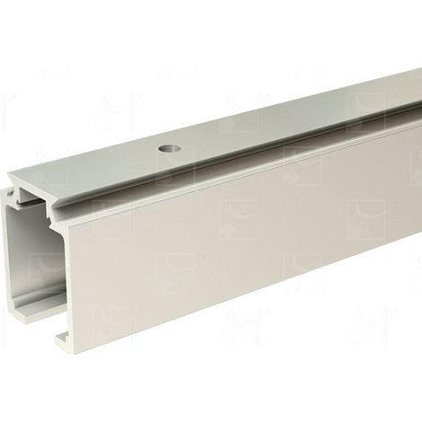 Mantion – Rail alu SAF 10-80 1,95m – Patte et support de rail pour systèmes coulissants – Compatible avec la gamme SAF ÉVOLUTION