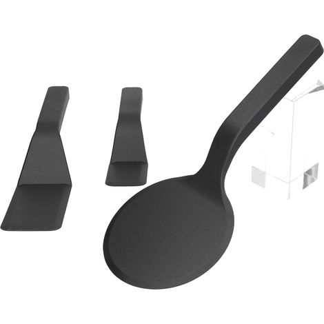 Ensemble de 3 spatules en nylon avec bord biseauté, ustensiles de cuisine pour la cuisson des œufs, du pain et des muffins. (1/5)