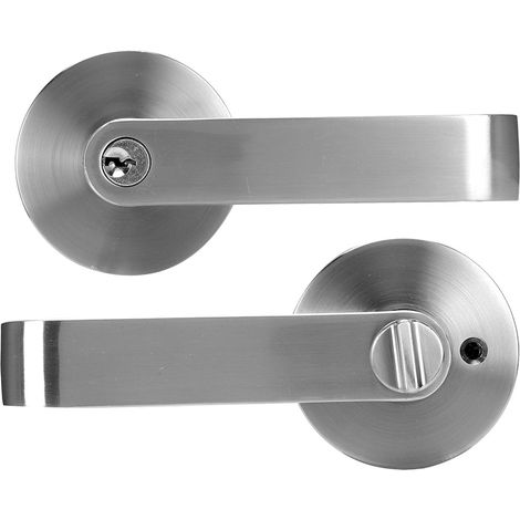 Serrure de porte intérieure moderne à poignée simple, verrou universel à levier d'entrée (1/5)