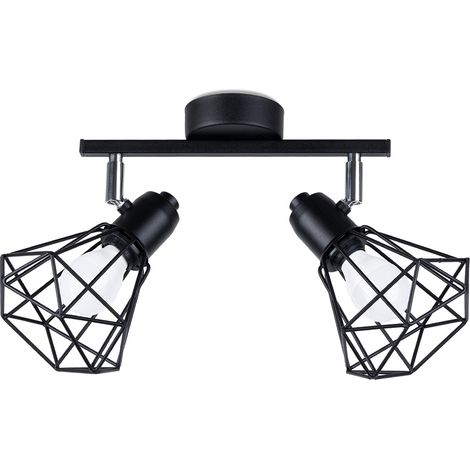 Lampada da soffitto Artemis nero 31x19x17cm Sollux (1/5)