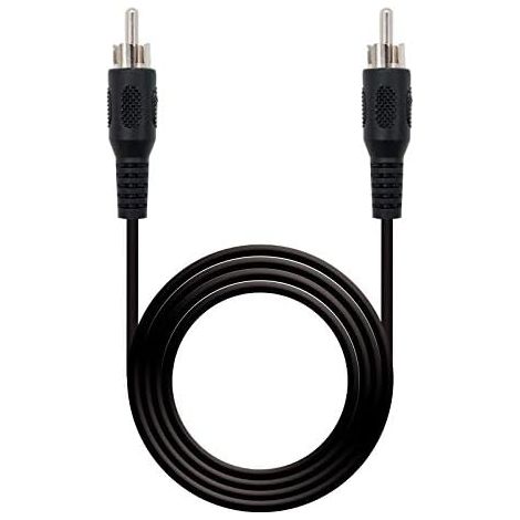Nanokabel 10.24.0405 Kabel de audio 5 m RCA Schwarz